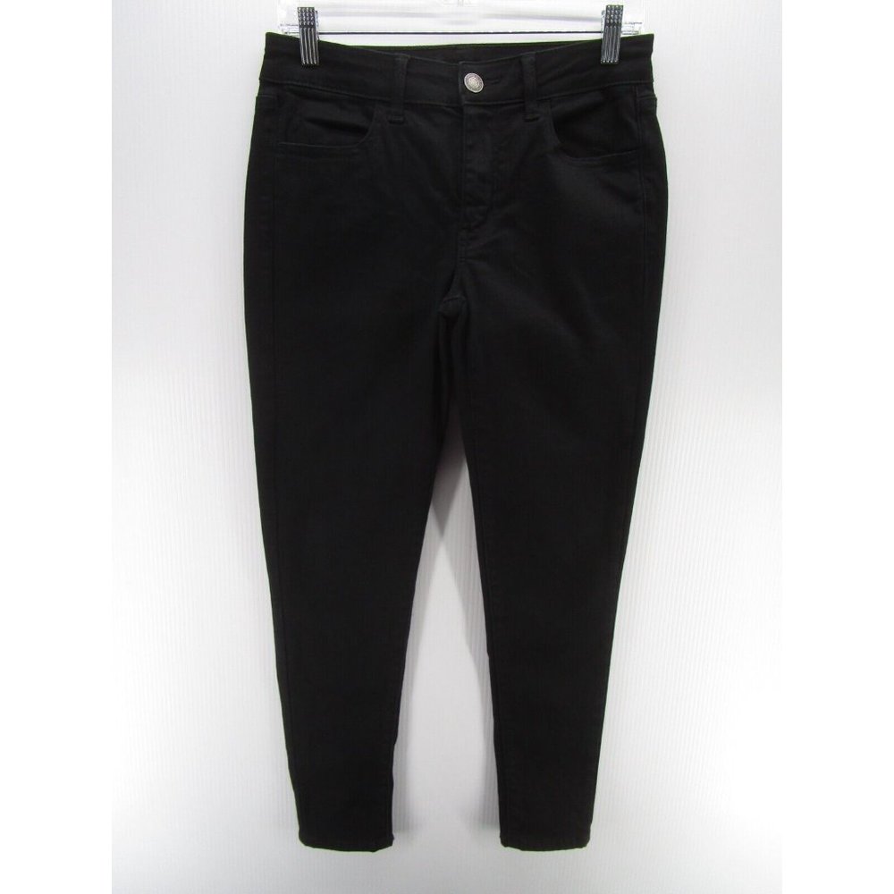 American Eagle Jeans 8 Jegging Stretch Denim Pants Logo Legging Moto